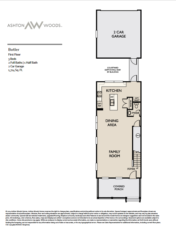 Cawood Townhome Floorplan